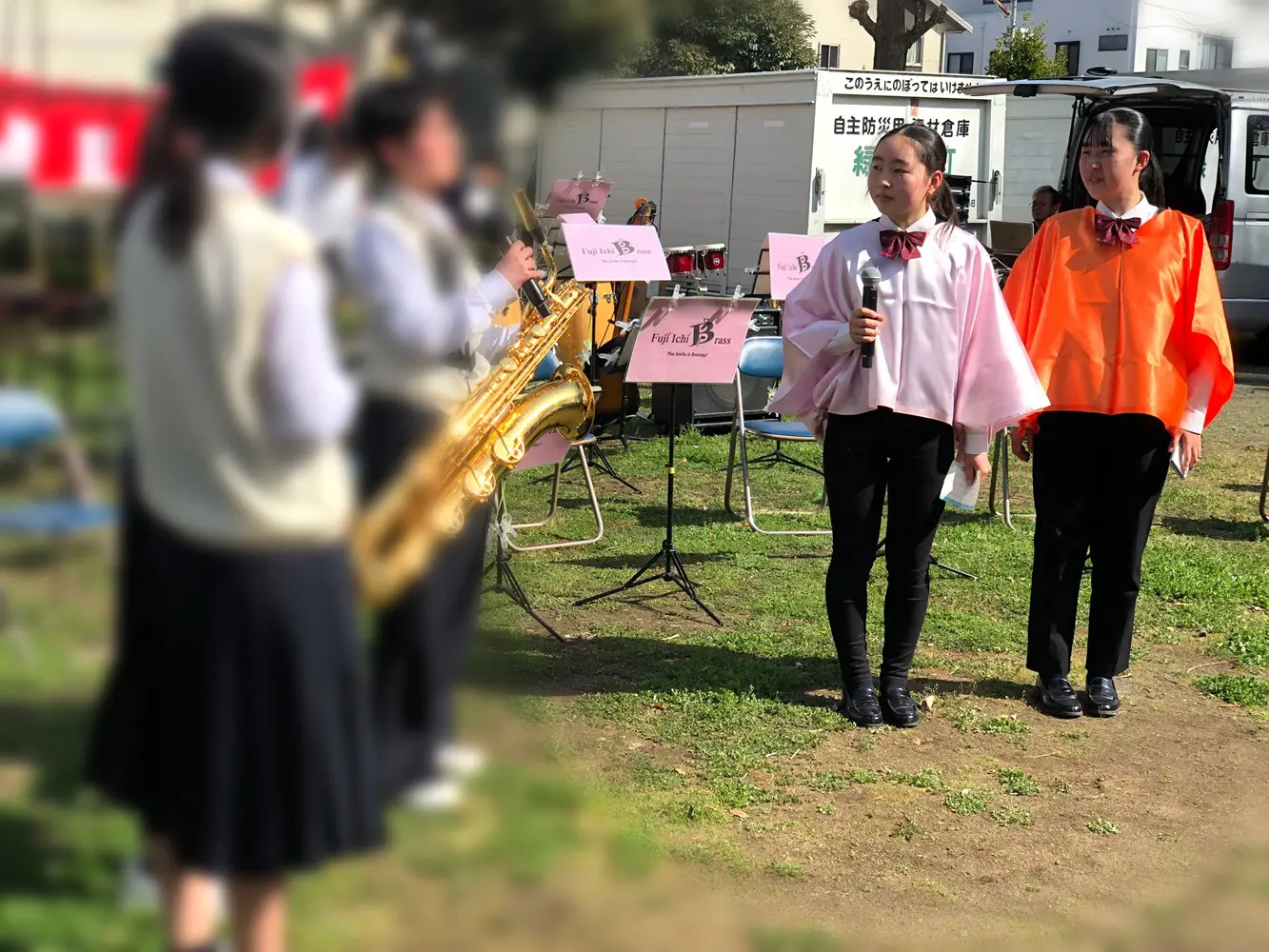 吹奏楽部】吉原地区さくら祭にて演奏しました - 富士市立高等学校
